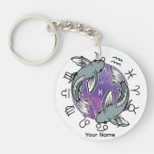 Porte-clés Porte - clé acrylique Pisces & Scorpio (Devant)