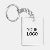 Porte-clés Porte - clé acrylique, Porte - clé Carré (double f (Devant gauche)