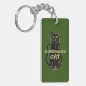 Porte-clés Porte - clé acrylique pour chat de Schrodinger (Devant gauche)