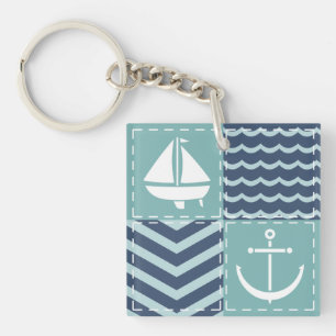 Porte-clés Porte - clé acrylique pour courtepointe nautique