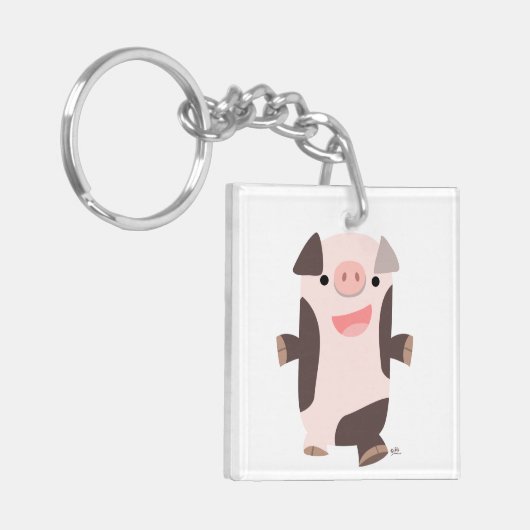 Porte-clés Porte - clé acrylique pour porc doux caricaturé (Devant gauche)