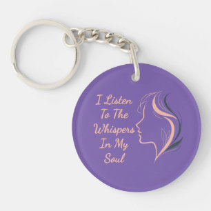 Porte-clés Porte - clé Acrylique Purple Inspiré Personnalisé