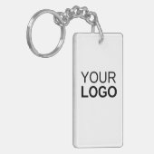 Porte-clés Porte - clé acrylique, rectangle (double face) (Devant gauche)