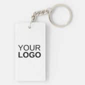 Porte-clés Porte - clé acrylique, rectangle (double face) (Dos)