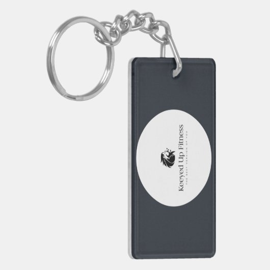 Porte-clés Porte - clé acrylique, Rectangle (double face) (Devant gauche)