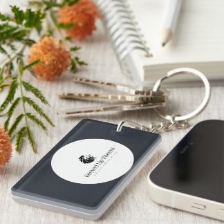 Porte-clés Porte - clé acrylique, Rectangle (double face)