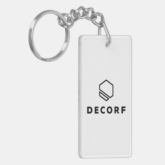 Porte-clés Porte - clé acrylique, rectangle (rectangle recto- (Devant gauche)