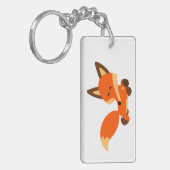 Porte-clés Porte - clé acrylique renard chic (Devant gauche)