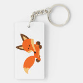 Porte-clés Porte - clé acrylique renard chic (Dos)