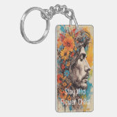 Porte-clés Porte - clé acrylique rétro-électrique masculin Po (Devant gauche)