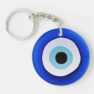 Porte-clés Porte - clé acrylique rond imprimé aux yeux mal