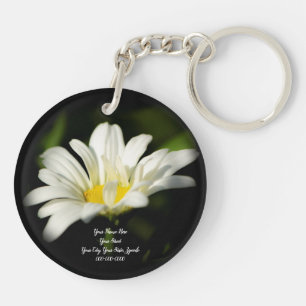 Porte-clés Porte - clé acrylique rond Oxeye Daisy