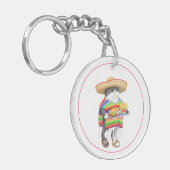 Porte-clés Porte - clé acrylique rond WENDELITO (Devant gauche)