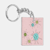 Porte-clés Porte - clé acrylique rose Iconique (Devant gauche)