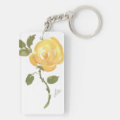 Porte-clés Porte - clé acrylique rose jaune (Dos)