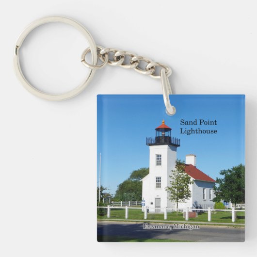 Porte-clés Porte - clé acrylique Sand Point Lighthouse (Devant)