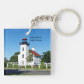 Porte-clés Porte - clé acrylique Sand Point Lighthouse (Dos)