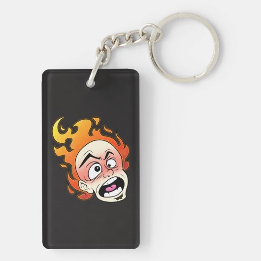 Porte-clés Porte - clé acrylique Scovillelicous Fire Head (Dos)