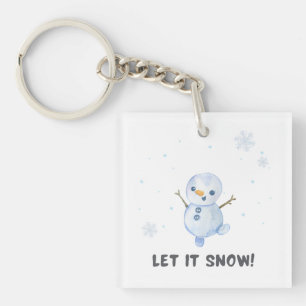 Porte-clés Porte - clé acrylique Snowman