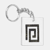 Porte-clés Porte - clé acrylique spirale Domino (Devant gauche)