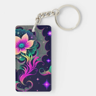 Porte-clés Porte - clé acrylique Starry Night Lotus