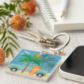 Porte-clés Porte - clé acrylique surfer (Devant Droit)