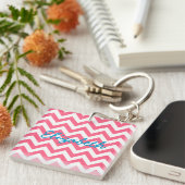 Porte-clés Porte - clé acrylique tendance Chevron (Devant Droit)