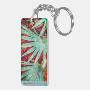 Porte-clés porte - clé acrylique "Tropic Palm"