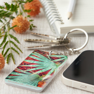 Porte-clés porte - clé acrylique "Tropic Palm"