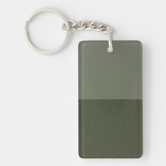 Porte-clés Porte - clé acrylique vert mousse à deux tons - Ho (Devant)
