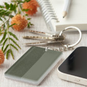 Porte-clés Porte - clé acrylique vert mousse à deux tons - Pe (Devant droit)