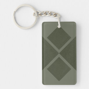Porte-clés Porte - clé acrylique vert mousse personnalisé