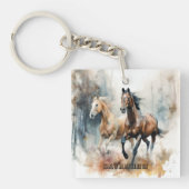 Porte-clés Porte - clé acrylique Western Wild Horse (Devant)