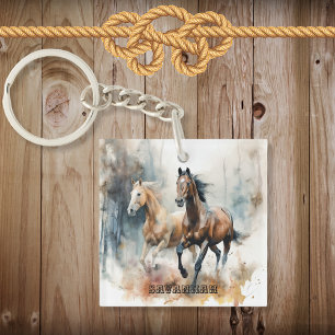 Porte-clés Porte - clé acrylique Western Wild Horse