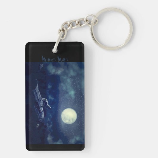 Porte-clés Porte - clé acrylique Wyrm et Wold art (Dos)