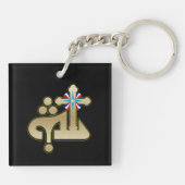 Porte-clés Porte - clé acrylique Ya Alaha (Dos)