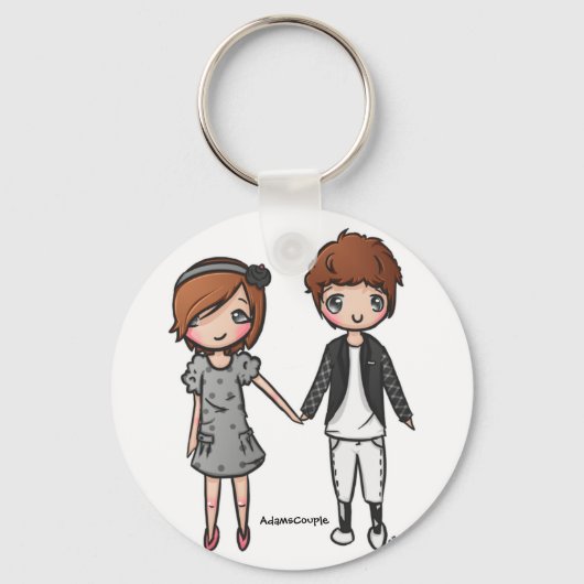 Porte-clés Porte - clé Adams Couple (Recto)