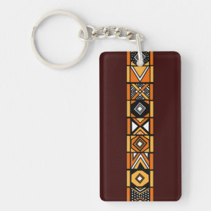 Porte-clés Porte - clé africain de brun de motif