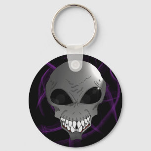 Porte-clés Porte - clé alien gris