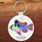 Porte-clés Porte - clé allemand Bleu Brouf Nain Cichlid (Recto)