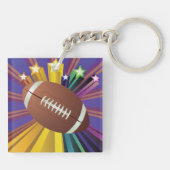 Porte-clés Porte - clé américain de couleurs de football (Dos)