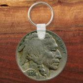 Porte-clés porte - clé américain de têtes de nickel "Buffalo" (Recto)