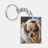 Porte-clés Porte - clé Amoureux des chiens customisé (Devant gauche)