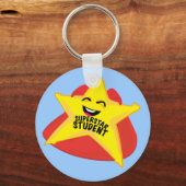 Porte-clés porte - clé amusant étudiant superstar (Recto)