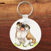 Porte-clés Porte - clé anglais Bulldog Puppy (Recto)