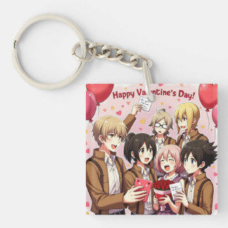 PORTE-CLÉS PORTE - CLÉ ANIME DE LA JOURNÉE DE VALENTINE