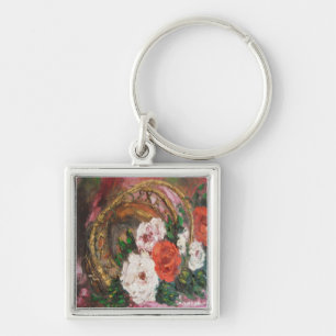Porte-clés Porte - clé Ann Hayes Painting Panier à fleurs