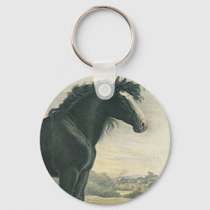 Porte-clés Porte - clé Antique Art Shire Black Brouillon Hors