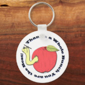 Porte-clés Porte - clé Apple de l'enseignant (Recto)