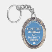 Porte-clés Porte - clé Apple Pies Blue Plaque (Devant gauche)